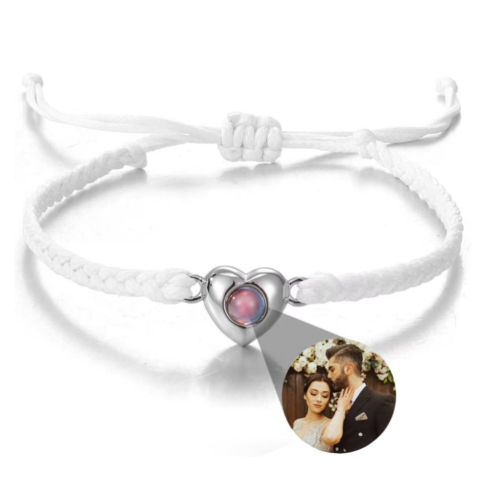 Fotoarmband mit deinem Lieblingsbild – Herzform