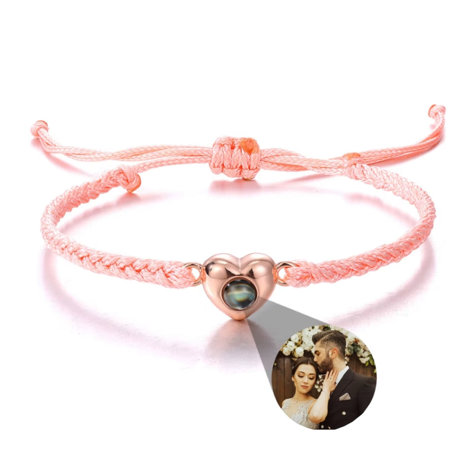 Fotoarmband mit deinem Lieblingsbild – Herzform