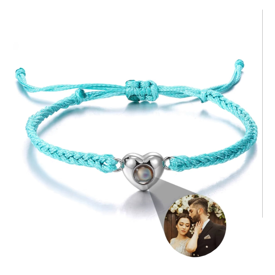 Fotoarmband mit deinem Lieblingsbild – Herzform