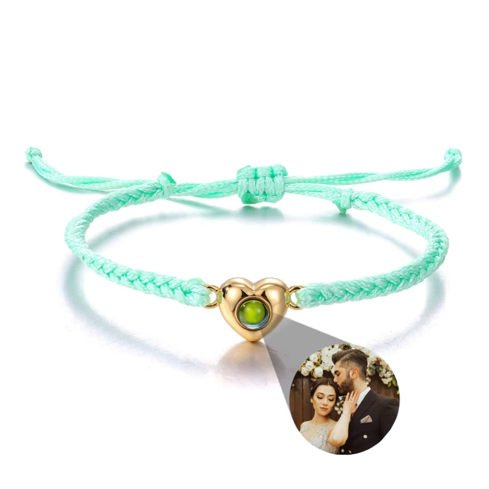 Fotoarmband mit deinem Lieblingsbild – Herzform