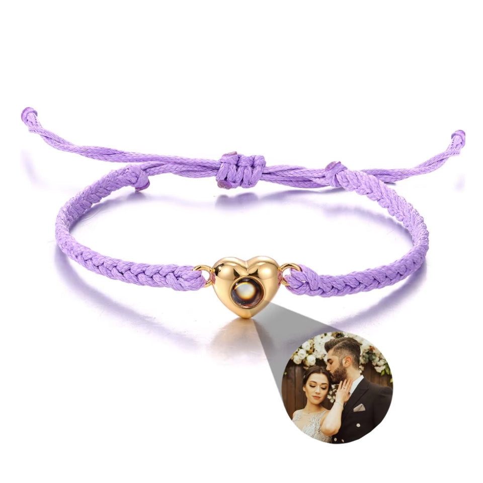 Fotoarmband mit deinem Lieblingsbild – Herzform
