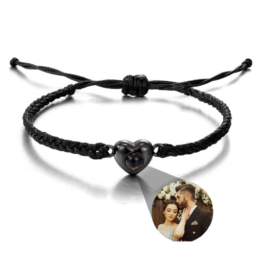 Fotoarmband mit deinem Lieblingsbild – Herzform