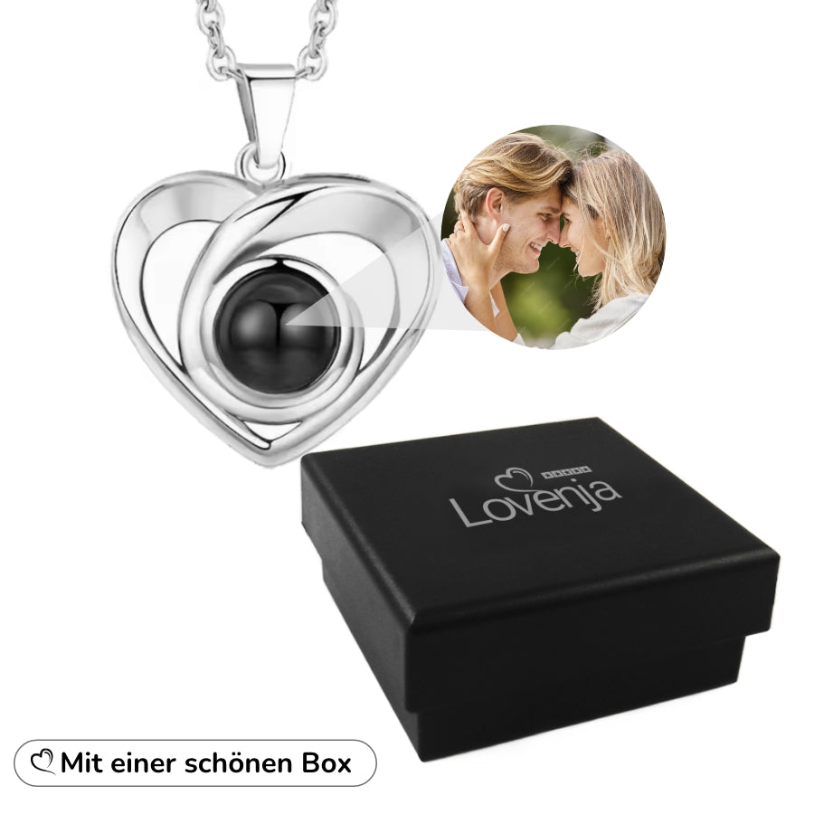 Herzhalskette mit personalisiertem Foto