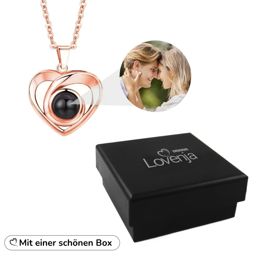 Herzhalskette mit personalisiertem Foto
