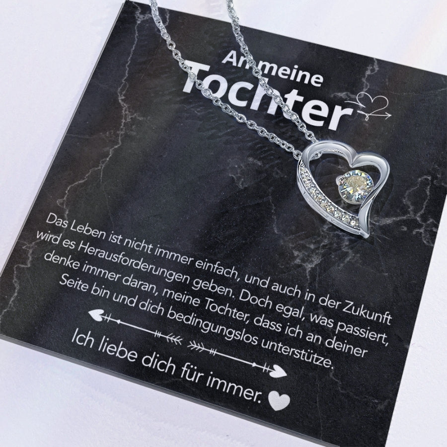 An meine Tochter - LoveBox Deluxe – Ewige Rose mit Herzschmuck & Botschaft