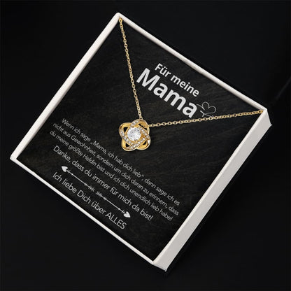 Für meine Mama - Knotenhalskette mit liebevoller Notiz