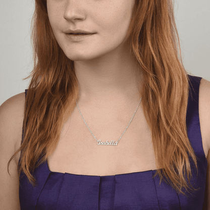 An meine Königin - Namenskette mit liebevoller Notiz