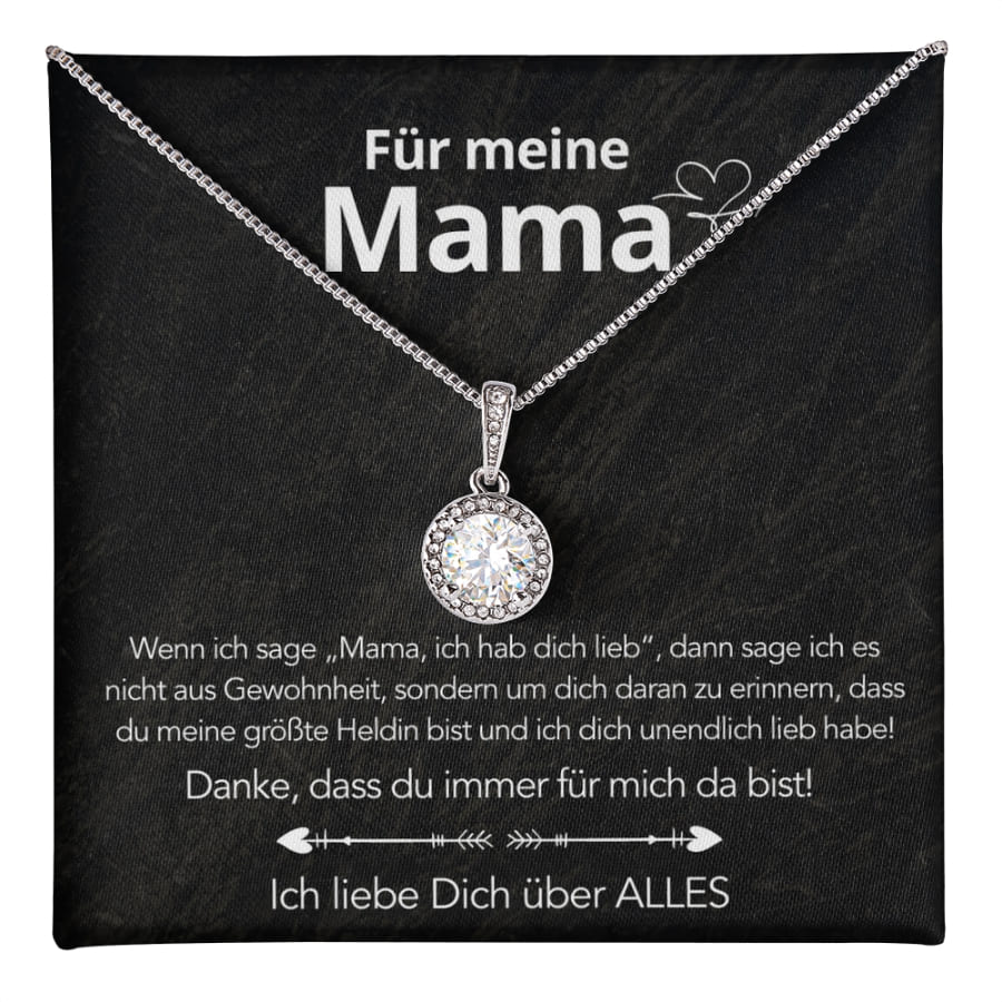 Für meine Mama - Dotanhänger mit liebervoller Notiz