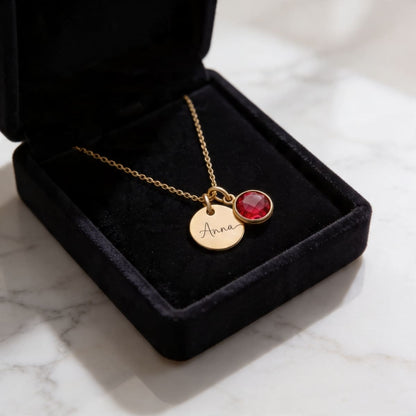Voor mijn liefste – Eeuwige roos met ketting en liefdeskaartje