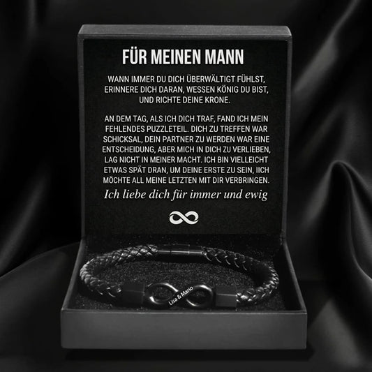An meinen Mann – Personalisiertes Infinity Armband