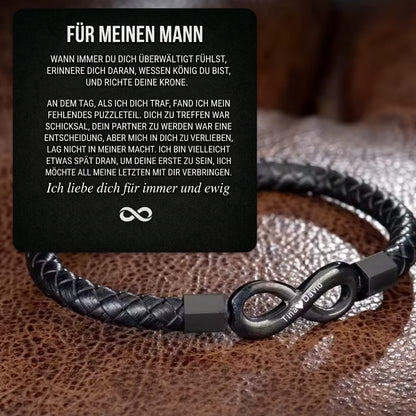 An meinen Mann – Personalisiertes Infinity Armband