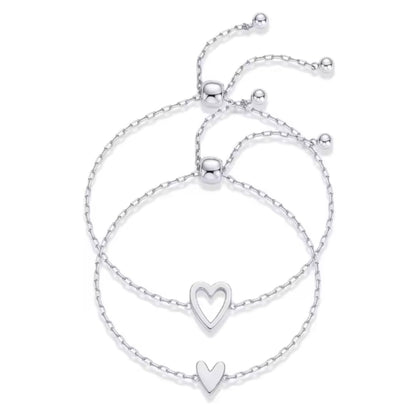 Mutter & Tochter – Herz-Armbänder