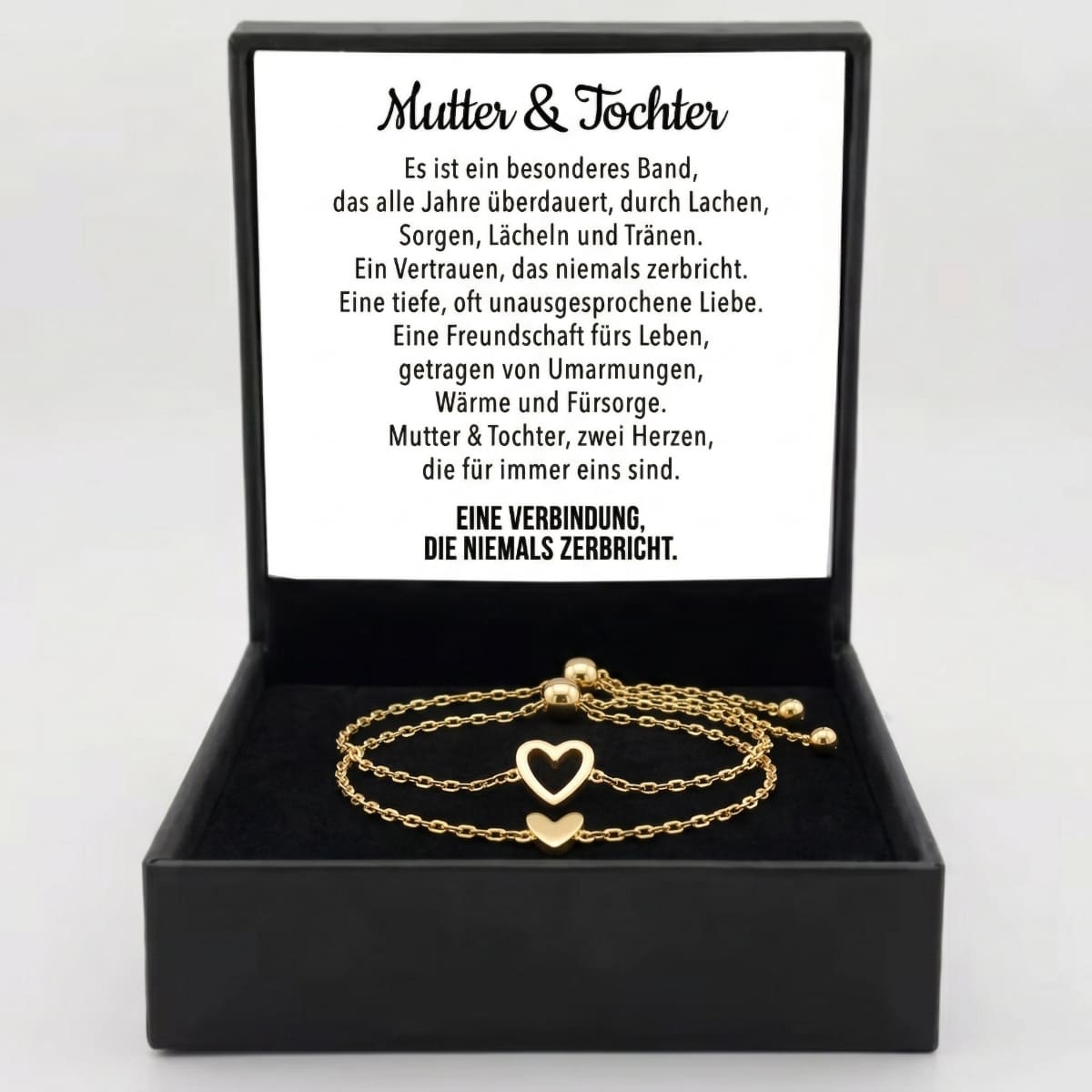 Mutter & Tochter – Herz-Armbänder