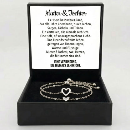 Mutter & Tochter – Herz-Armbänder