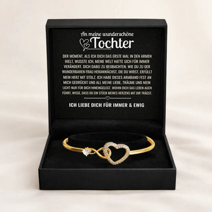 An meine wunderschöne Tochter – Unendliches Herz-Armband