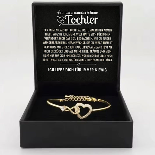 An meine wunderschöne Tochter – Unendliches Herz-Armband