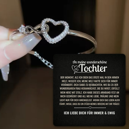 An meine wunderschöne Tochter – Unendliches Herz-Armband