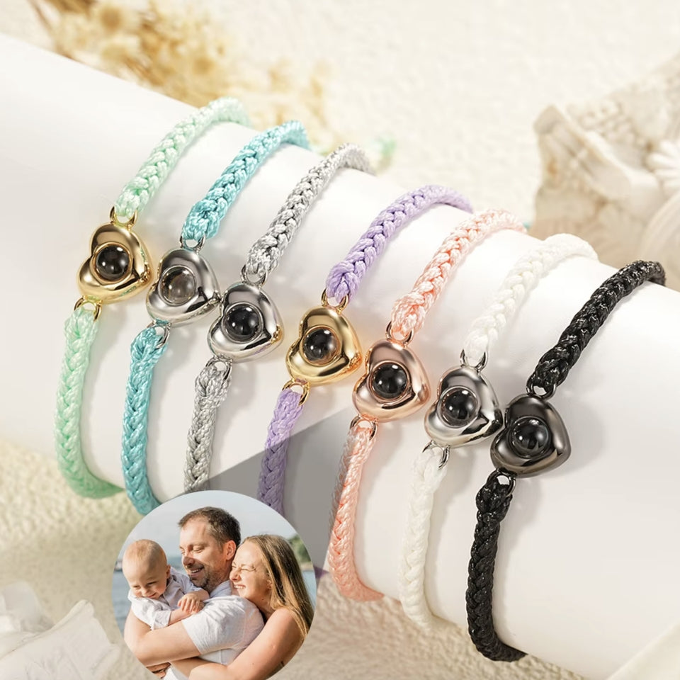 Fotoarmband mit deinem Lieblingsbild – Herzform
