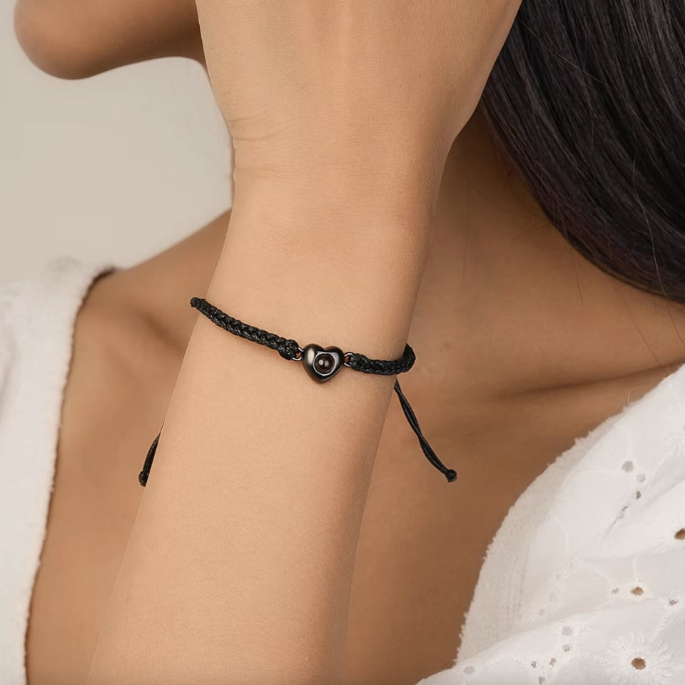 Fotoarmband mit deinem Lieblingsbild – Herzform