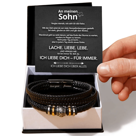 An meinen Sohn - Vergiss niemals - Armband