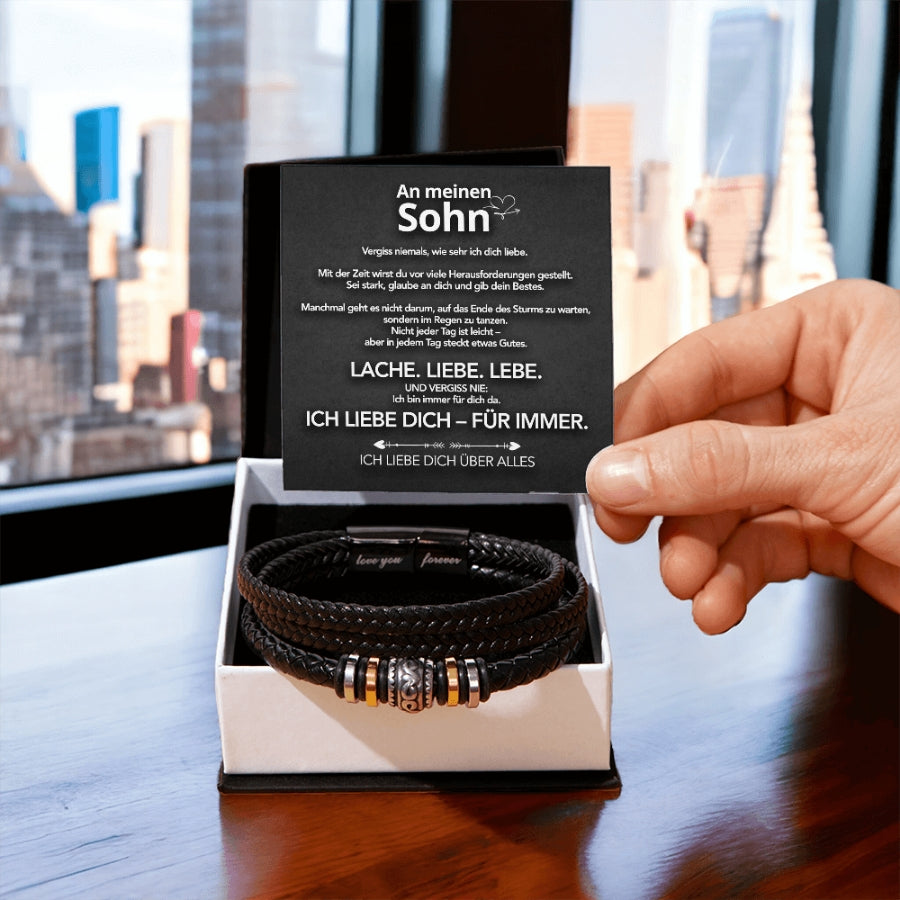 An meinen Sohn - Vergiss niemals - Armband