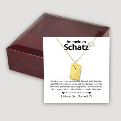 An meinen Schatz - Brief Kette
