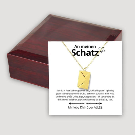 An meinen Schatz - Brief Kette