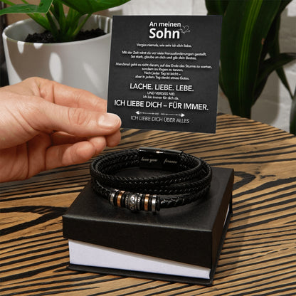 An meinen Sohn - Vergiss niemals - Armband