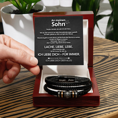 An meinen Sohn - Vergiss niemals - Armband