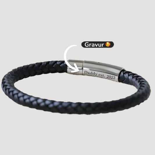 Lederarmband mit Gravur-Element