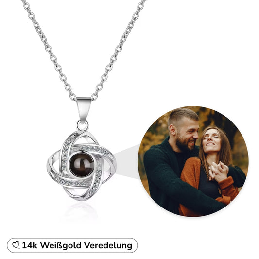 Knotenhalskette mit personalisiertem Foto