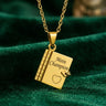 Voor mijn geliefde – hartvormige hanger in 14k witgoud / 18k geelgoud afwerking
