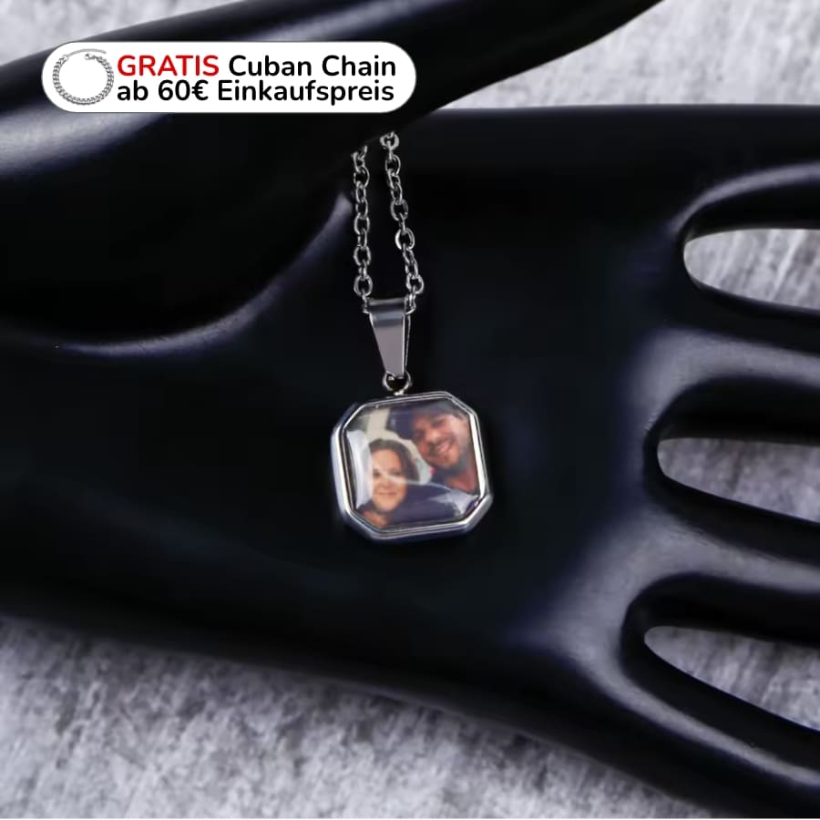 Personalisierte Thermo-Kette mit eigenem Foto
