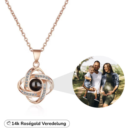 Knotenhalskette mit personalisiertem Foto