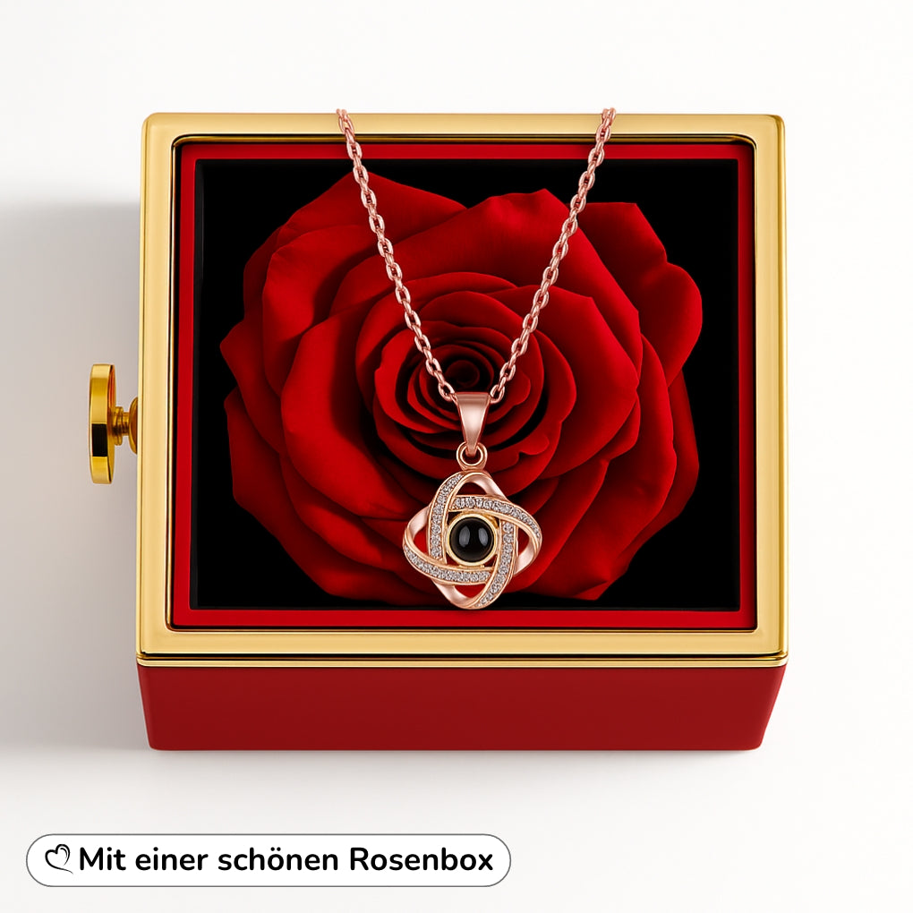 Knotenhalskette mit personalisiertem Foto