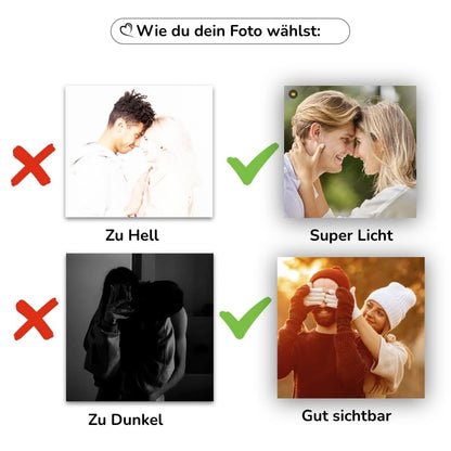 Personalisierte Pfoten-Halskette mit Foto