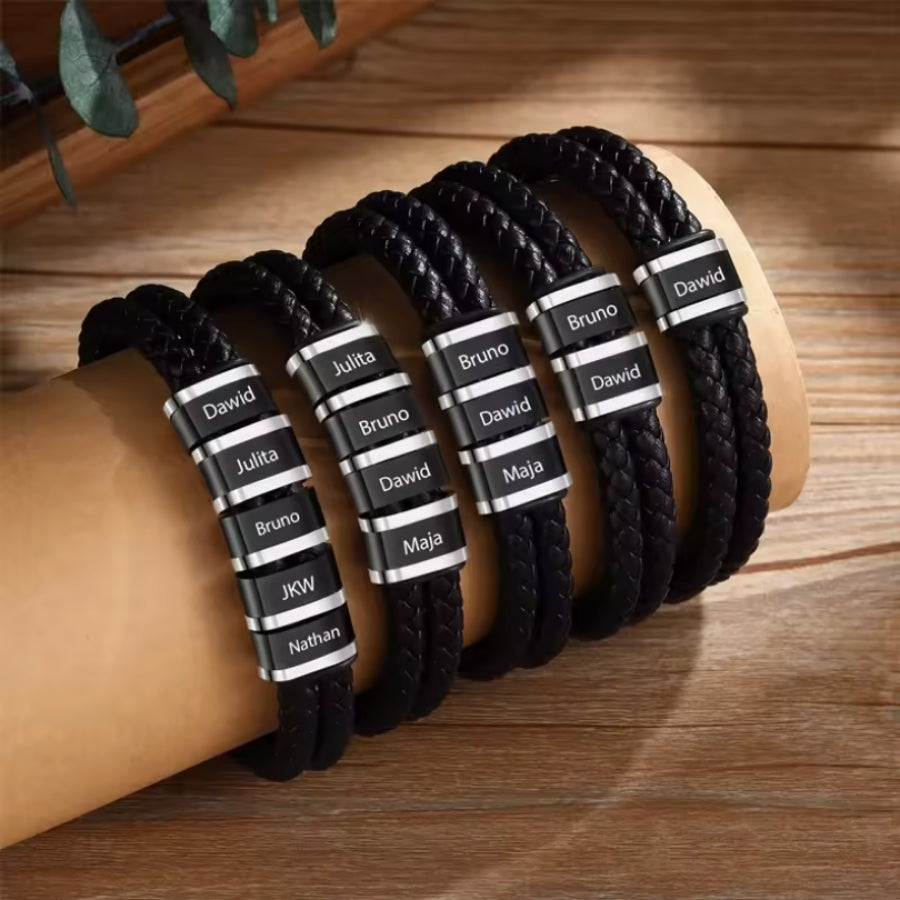 Herren Armband mit Gravur Namen