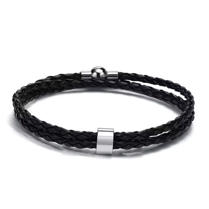 Herren Leder-Armband mit Gravur Namen