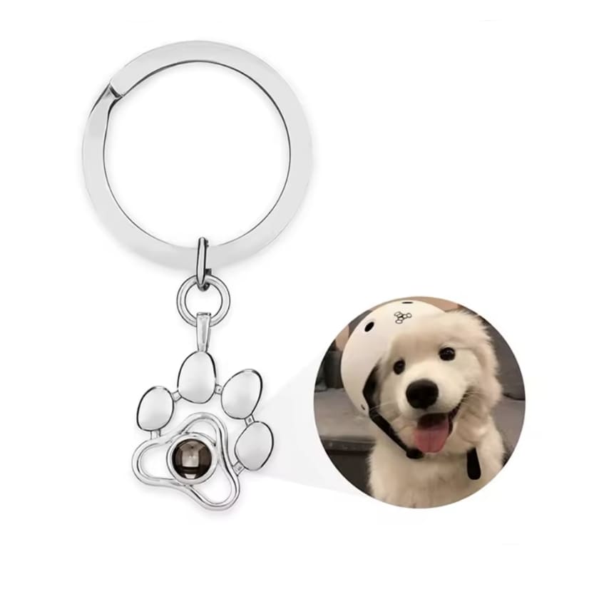 Personalisierter Pfoten-Anhänger mit Foto