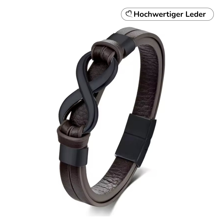 Herren Unendlichkeits-Armband mit Gravur Namen