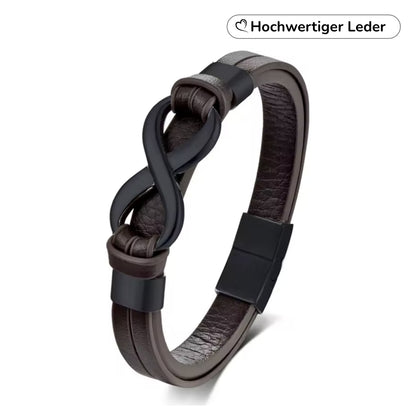 Herren Unendlichkeits-Armband mit Gravur Namen