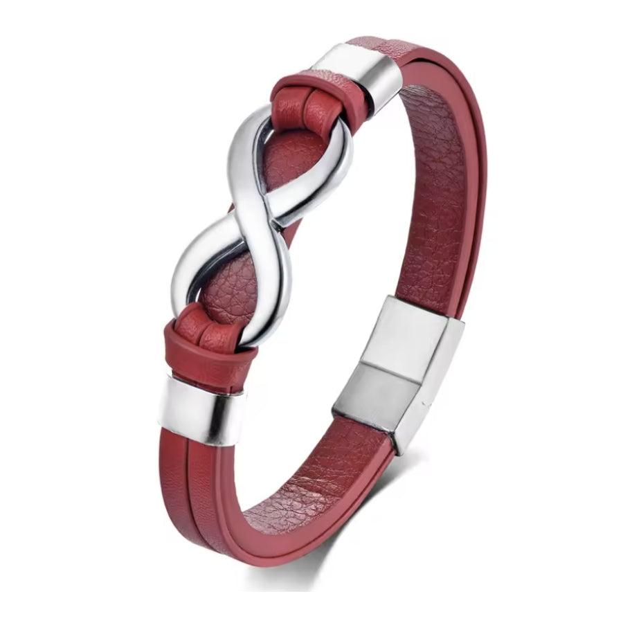 Herren Unendlichkeits-Armband mit Gravur Namen
