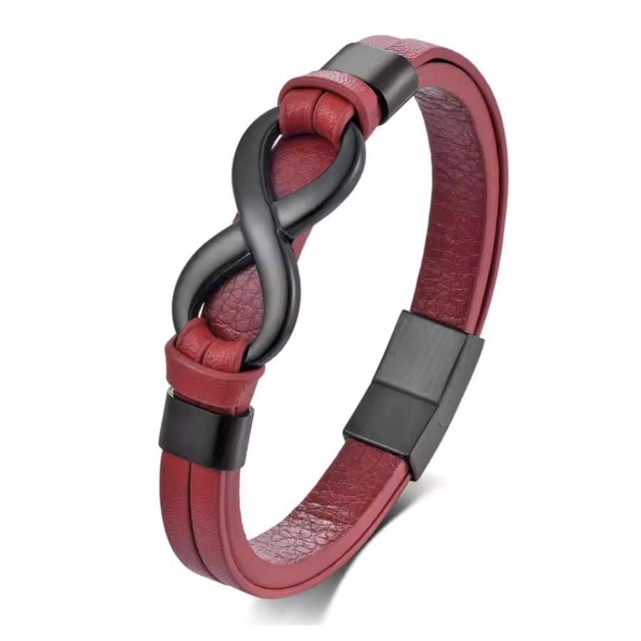 Herren Unendlichkeits-Armband mit Gravur Namen