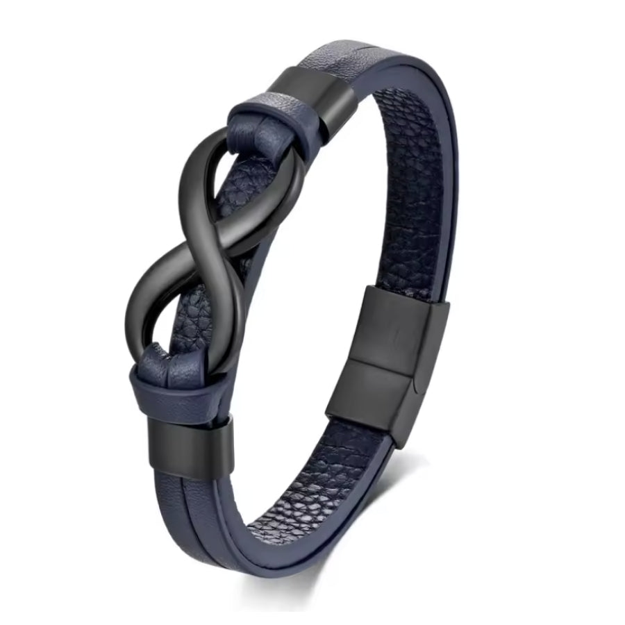 Herren Unendlichkeits-Armband mit Gravur Namen