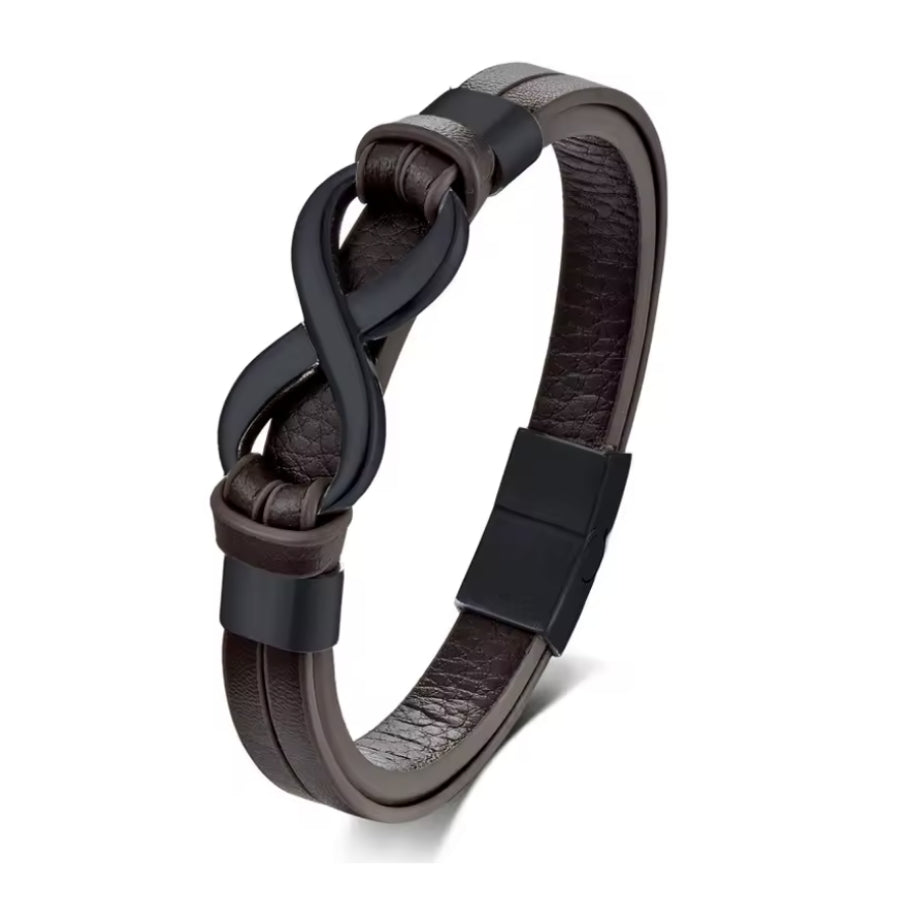 Herren Unendlichkeits-Armband mit Gravur Namen