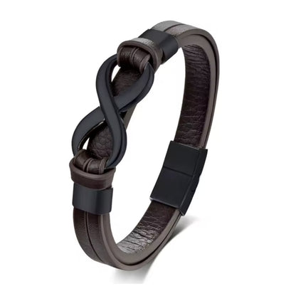 Herren Unendlichkeits-Armband mit Gravur Namen
