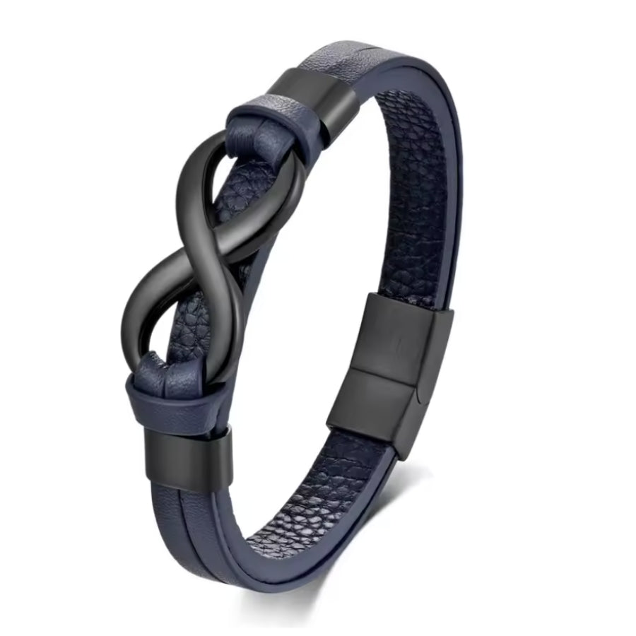 Herren Unendlichkeits-Armband mit Gravur Namen