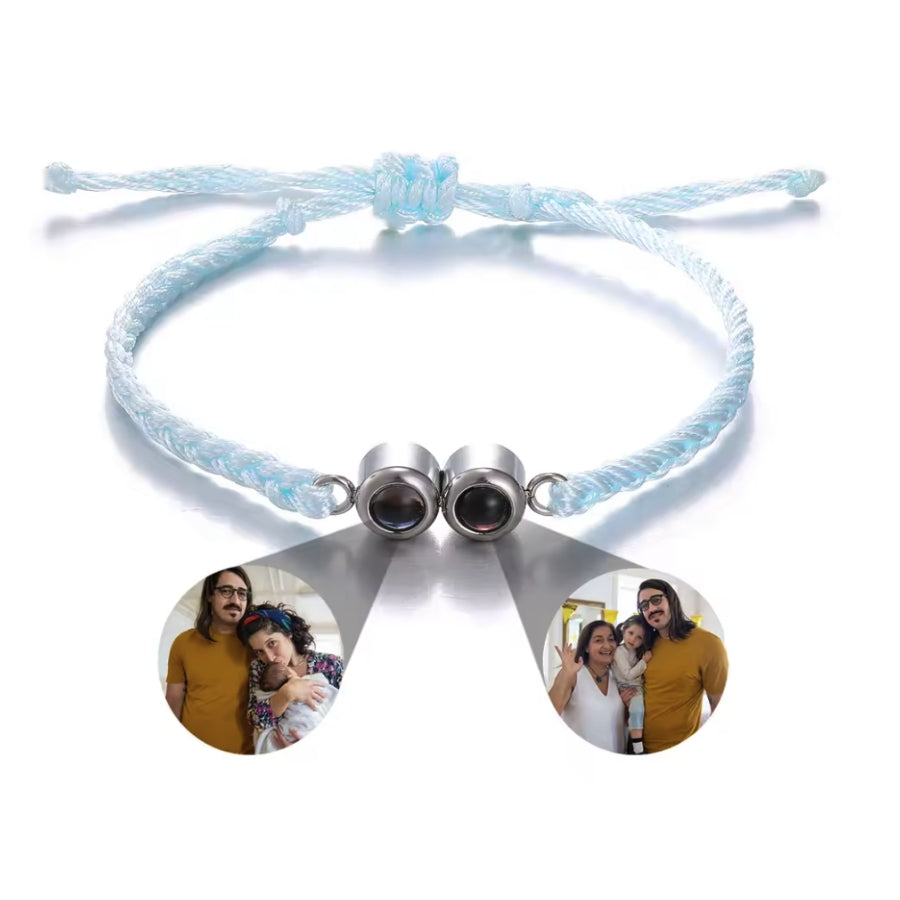 Personalisiertes Fotoarmband mit zwei Bilder