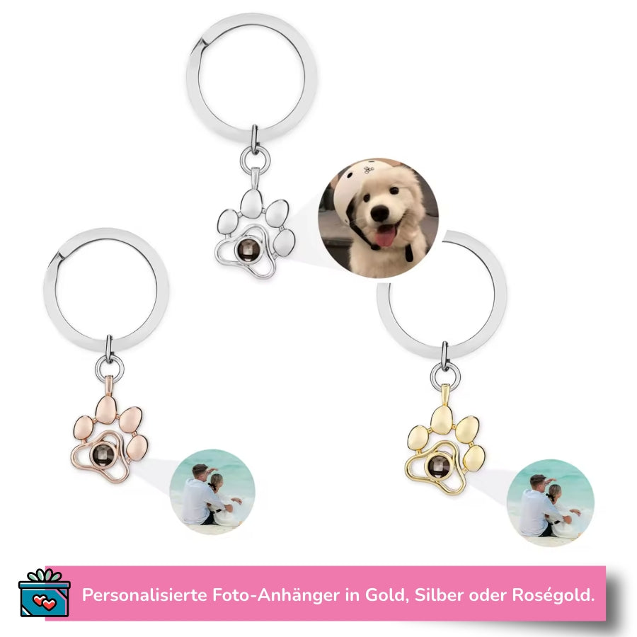 Personalisierter Pfoten-Anhänger mit Foto