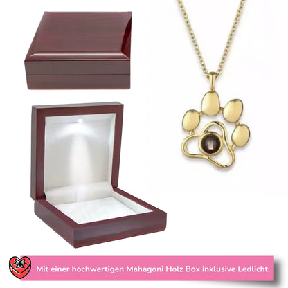 Personalisierte Pfoten-Halskette mit Foto